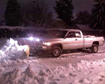 Snow Plowing Photo